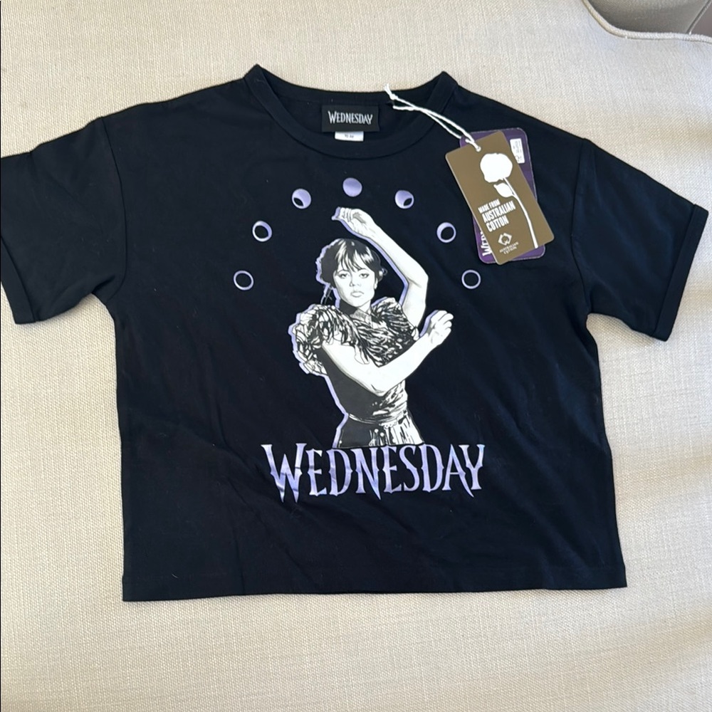 NWT Black Graphic Wednesday T-Shirt